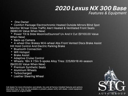 Photo 2 of 27 of 2020 Lexus NX 300 Base