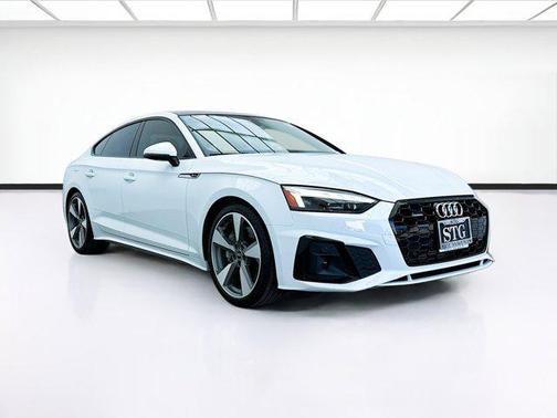 Glacier White 2021 Audi A5 Sportback 45 S Line Premium Plus