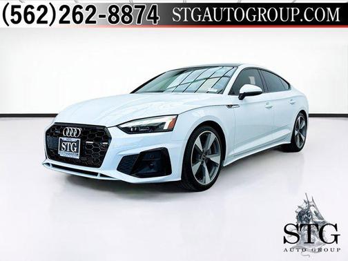 Glacier White 2021 Audi A5 Sportback 45 S Line Premium Plus