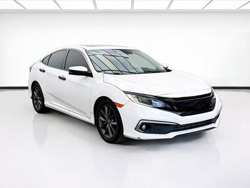 Platinum White Pearl 2019 Honda Civic EX