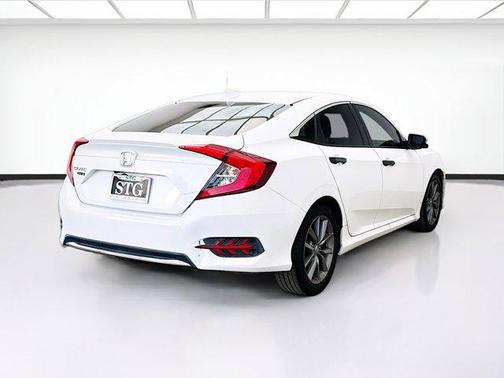 Platinum White Pearl 2019 Honda Civic EX