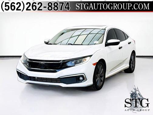 Platinum White Pearl 2019 Honda Civic EX