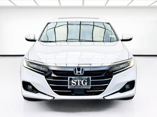 Platinum White 2022 Honda Accord Hybrid EX-L