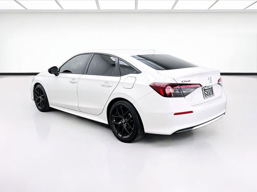 Platinum White Pearl 2025 Honda Civic Sport