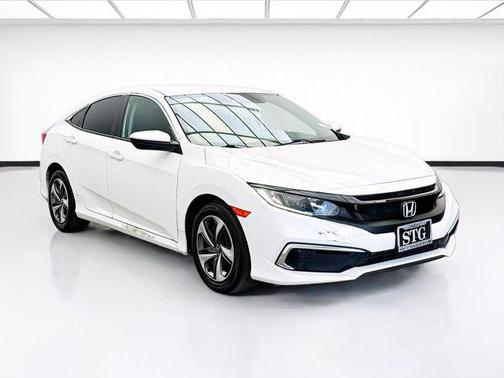 Platinum White Pearl 2021 Honda Civic LX