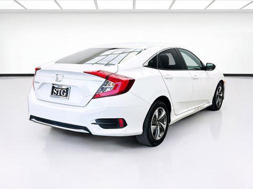 Platinum White Pearl 2021 Honda Civic LX