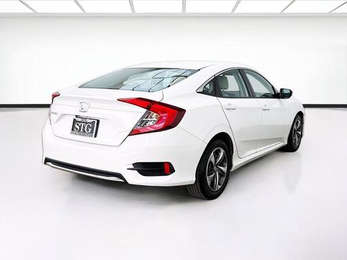 Platinum White 2019 Honda Civic LX