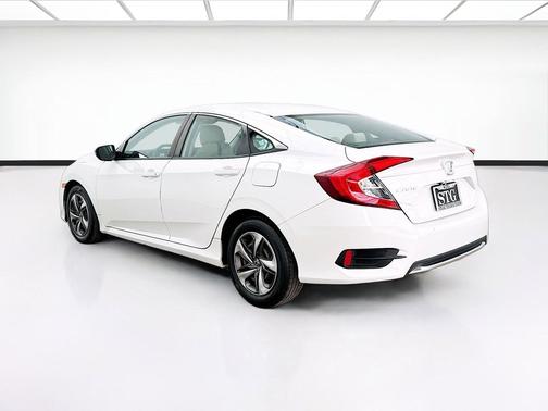Platinum White 2019 Honda Civic LX