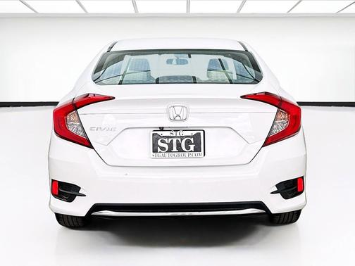 Platinum White 2019 Honda Civic LX