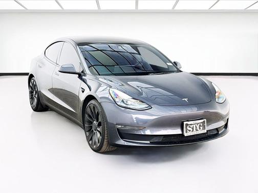Midnight Silver Metallic 2022 Tesla Model 3 Performance