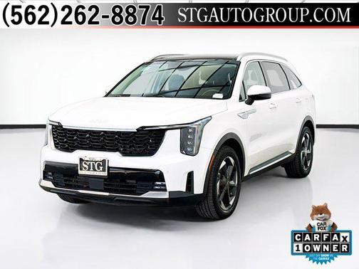 Snow White Pearl 2025 Kia Sorento Plug-In Hybrid EX