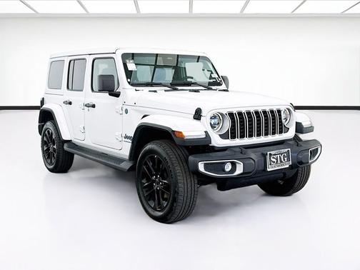 Bright White Clearcoat 2025 Jeep Wrangler 4xe Sahara