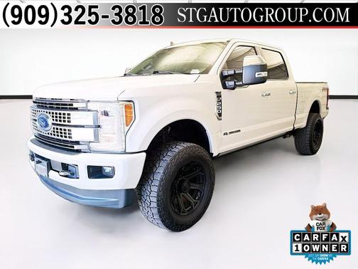 White Platinum Metallic Tri-Coat 2019 Ford F-250 Platinum