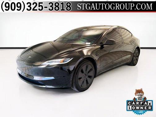 Solid Black 2025 Tesla Model 3 Long Range