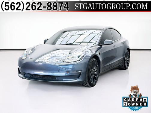 Gray 2022 Tesla Model 3 Performance