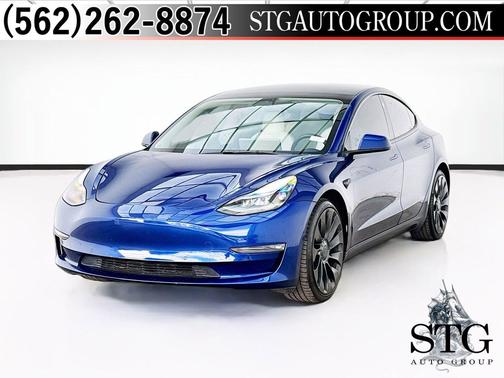 Deep Blue Metallic 2022 Tesla Model 3 Long Range