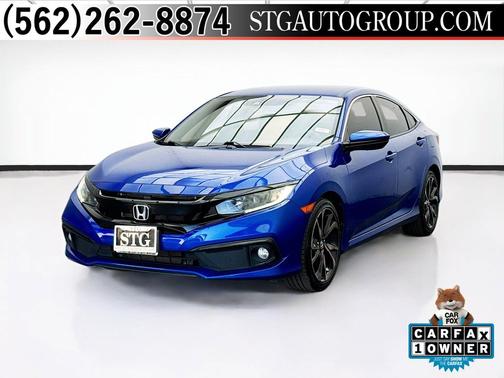 Aegean Blue Metallic 2019 Honda Civic Sport