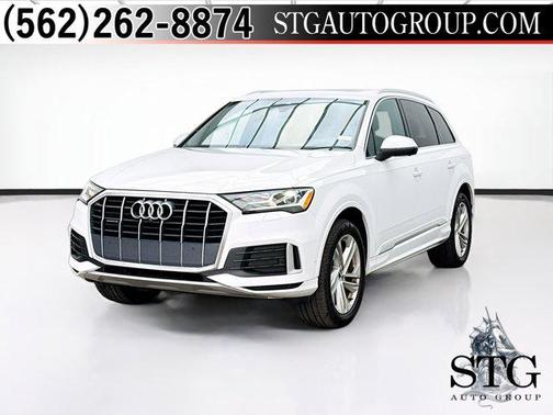 Glacier White Metallic 2021 Audi Q7 45 Premium Plus