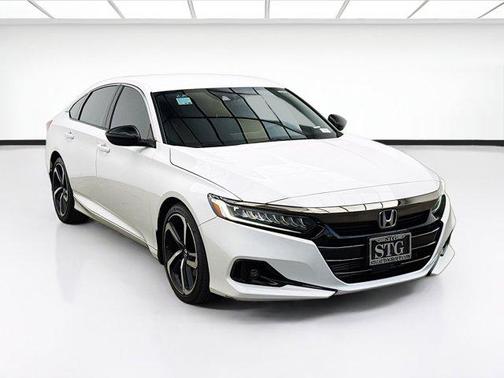 Platinum White 2021 Honda Accord Sport 1.5T