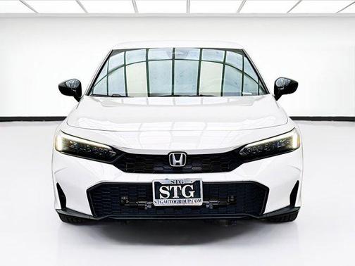 Platinum White Pearl 2025 Honda Civic Sport