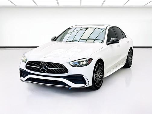 White 2023 Mercedes-Benz C-Class Sedan