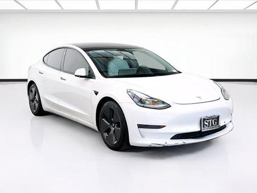 Pearl White Multi-Coat 2021 Tesla Model 3 Standard Range Plus
