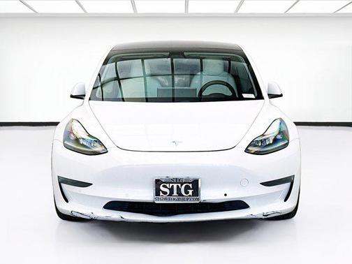 Pearl White Multi-Coat 2021 Tesla Model 3 Standard Range Plus