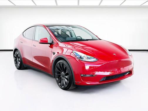 Red Multi-Coat 2022 Tesla Model Y Performance Dual Motor All-Wheel Drive