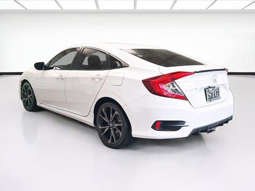 Platinum White 2020 Honda Civic Sport