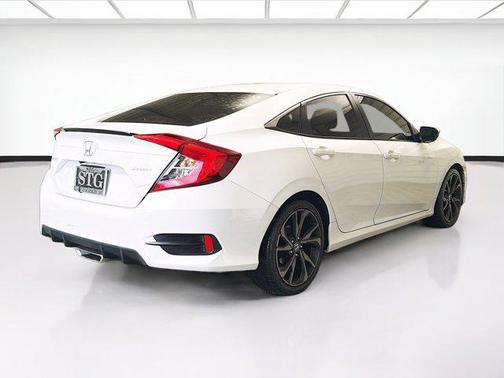 Platinum White 2020 Honda Civic Sport