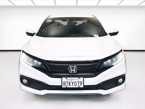 Platinum White 2020 Honda Civic Sport