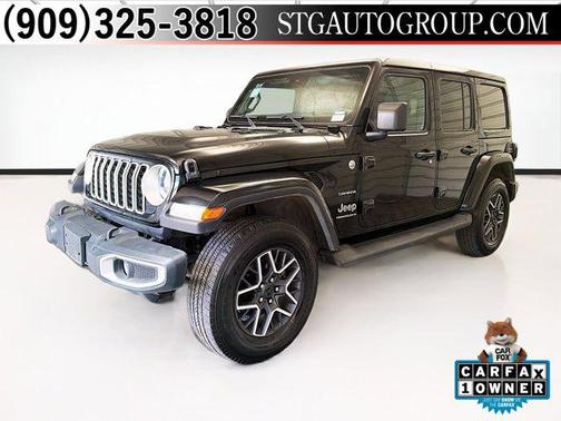 Black Clearcoat 2024 Jeep Wrangler 4-Door Sahara 4x4