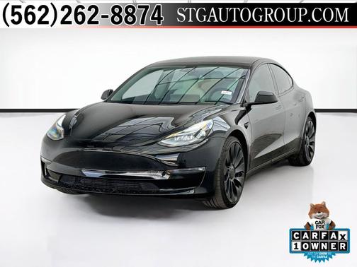 Solid Black 2023 Tesla Model 3 Performance