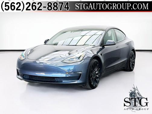 Gray 2022 Tesla Model 3 Performance