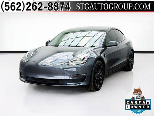 Midnight Silver Metallic 2022 Tesla Model 3 Performance