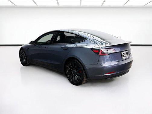Midnight Silver Metallic 2022 Tesla Model 3 Performance
