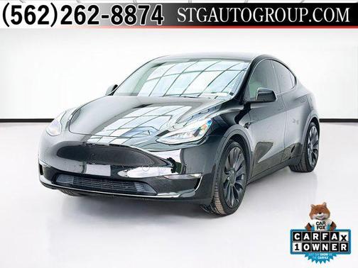 Solid Black 2022 Tesla Model Y Performance Dual Motor All-Wheel Drive