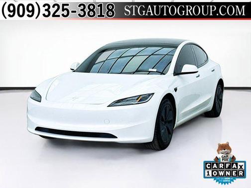 Solid Black 2025 Tesla Model 3 Long Range