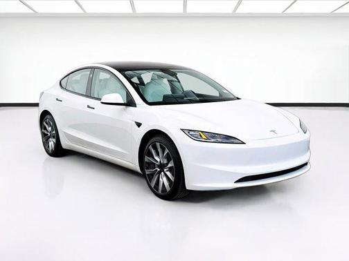 Pearl White Multi-Coat 2025 Tesla Model 3 Long Range
