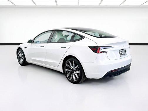 Pearl White Multi-Coat 2025 Tesla Model 3 Long Range