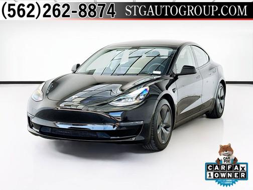 Solid Black 2021 Tesla Model 3 Standard Range Plus