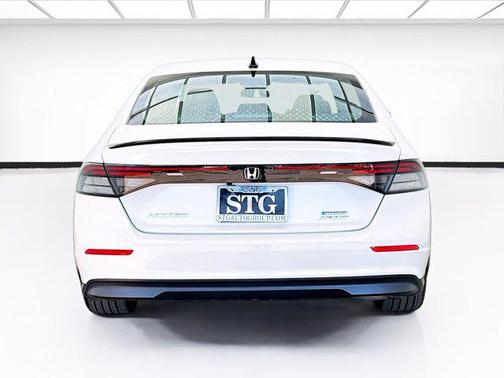 Platinum White 2024 Honda Accord Hybrid Sport