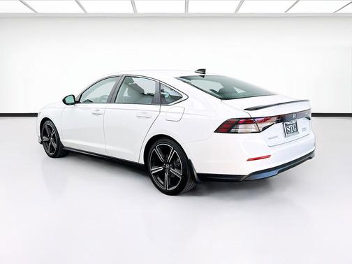 Platinum White 2024 Honda Accord Hybrid Sport