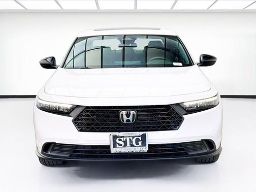 Platinum White 2024 Honda Accord Hybrid Sport