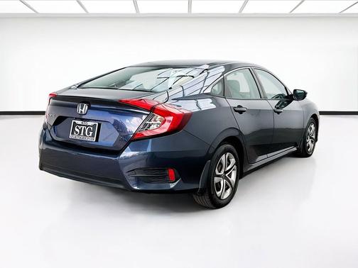 Cosmic Blue Metallic 2017 Honda Civic LX