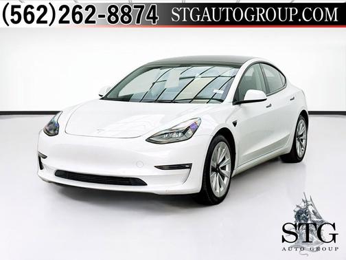 Pearl White Multi-Coat 2022 Tesla Model 3 Long Range