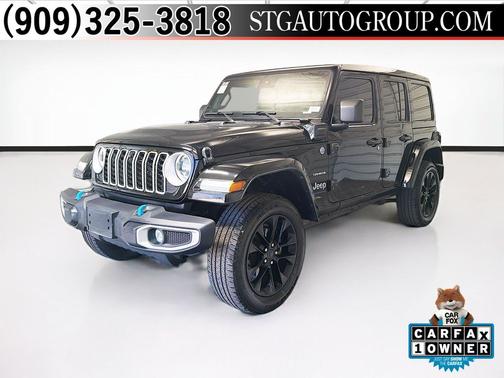 Black Clearcoat 2024 Jeep Wrangler Sahara 4xe
