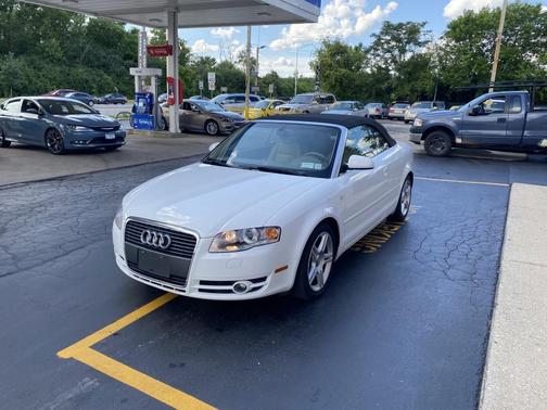 white 2008 Audi A4 2.0T Cabriolet