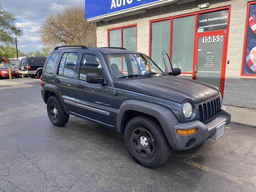 Blue 2002 Jeep Liberty Sport
