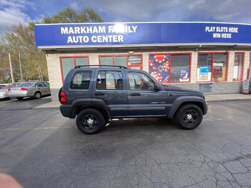 Blue 2002 Jeep Liberty Sport